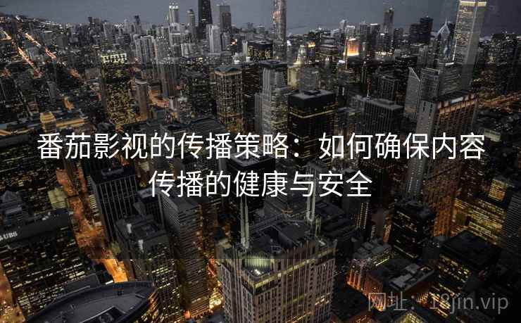 番茄影视的传播策略:如何确保内容传播的健康与安全