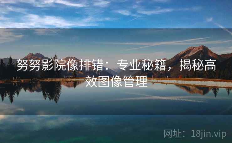 努努影院像排错:专业秘籍,揭秘高效图像管理