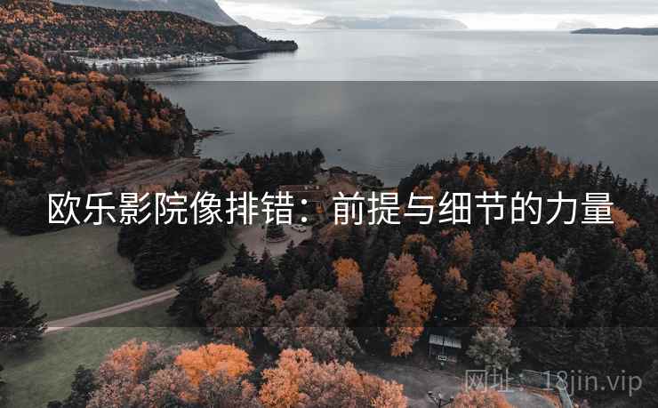 欧乐影院像排错:前提与细节的力量